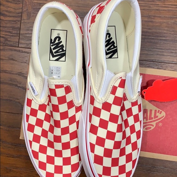 VANS CLASSIC SLIP-ON (Primary Check) Ring Red wmns - Picture 10 of 16